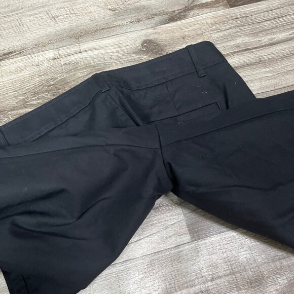 Gap 02 R Slim Crop Mid Rise Chino Denim Jeans Black Women’s Size 2 - Picture 5 of 8